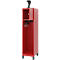 C+P Evolo brandweerkluis, model YOUNGSTER, 1 compartiment, H 1630 x B 400 x D 500 mm, poten, vuurrood RAL 3000