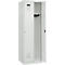 C+P Evolo Plus kledingkast, 2 vakken, rechts scharnierend, cilinderslot, soft-close, B 600 x D 500 x H 1850 mm, lichtgrijs/lichtgrijs