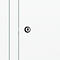 C+P Evolo Plus kledingkast, 2 vakken, rechts scharnierend, cilinderslot, soft-close, B 600 x D 500 x H 1850 mm, verkeerswit/verkeerswit