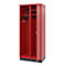C+P Feuerwehrspind Evolo, Modell KOMBI, 2 Abteile, H 1950 x B 800 x T 500 mm, Sockel, feuerrot RAL 3000