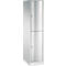 C+P Garderobekast Resisto, 1 vak, 2 vakken, B 396 x D 640 x H 1950 mm, lichtgrijs/lichtblauw