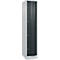 C+P Resisto lockerkast, 1 vak, 4 vakken, B 396 x D 640 x H 1950 mm, lichtgrijs/antracietgrijs