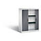 C+P Rollladenschrank Omnispace, H1230B1000T420 mm, Lichtgrau/Schwarzgrau