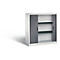 C+P Rollladenschrank Omnispace, H1230B1200T420 mm, Lichtgrau/Schwarzgrau