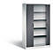 C+P Rollladenschrank Omnispace, H1980B1200T420 mm, Lichtgrau/Schwarzgrau