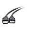 Zwei schwarze USB-Kabel mit Steckern vor weißem Hintergrund. Die Stecker sind rechteckig und haben die Standard-USB-Form.