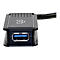 Nahaufnahme eines schwarzen USB-Hubs mit einem blauen Anschluss. Im oberen Teil steht "C2".