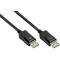 Câble DisplayPort 2.0 Good Connections, jusqu'à 8K, jusqu'à 54 Gbit/s, fils de cuivre, protection contre le verrouillage, longueur 2 m, noir