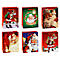 Cadeauzakjes Kerstmis TSI serie 5, 6 verschillende motieven, koord &amp; label, medium, B 180 x D 100 x H 230 mm, papier, gekleurd, 12 stuks