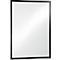 Cadre d'information Durable DURAFRAME® Poster, A1 format vertical/transversal, pour 2 posters, autocollant, cadre magnétique rabattable, L 639 x P 28 x H 886 mm, PET, noir