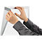 Cadre d'information Durable DURAFRAME® Poster, format A1 vertical/transversal, pour 2 posters, autocollant, cadre magnétique rabattable, L 639 x P 28 x H 886 mm, PET, argenté