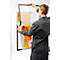 Cadre d'information Durable DURAFRAME® Poster, format A1 vertical/transversal, pour 2 posters, autocollant, cadre magnétique rabattable, L 639 x P 28 x H 886 mm, PET, argenté