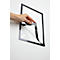 Cadre d'information WALLPAPER DURAFRAME®, A4, formats portrait et paysage, kit de recharge inclus, noir