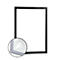 Cadre d'information WALLPAPER DURAFRAME®, A4, formats portrait et paysage, kit de recharge inclus, noir