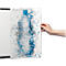 Cadre magnétique Durable rPET, format A3 vertical, avec 2 bandes magnétiques au dos, film RPET, transparent, 5 pièces