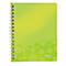 Cahier à double spirale WOW 4639 LEITZ, format A5, ligné, vert