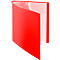 Cahier à pochettes plastiques PP FolderSys, pour format A4, 10 pochettes coin, rouge