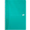 Cahier à spirales Office MyColours OXFORD, format A4, reliure double, quadrillées, blanc, compatible SCRIBZEE®, EU ECO Label, 90 feuilles, différentes couleurs assorties, 5 pièces