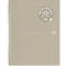 Cahier à spirales Oxford Origins, 70 feuilles, Optik Paper®, DIN A4+, ligné, marge gauche, double spirale, 90 g/m², beige