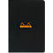 Cahier de notes Rhodia, 48 feuilles, DIN A4, 80g/m², certifié PEFC®, couverture souple, ligné, noir