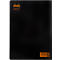 Cahier de notes Rhodia, 48 feuilles, DIN A4, 80g/m², certifié PEFC®, couverture souple, quadrillé, noir