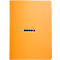 Cahier de notes Rhodia, 48 feuilles, DIN A4, 80g/m², certifié PEFC®, couverture souple, quadrillé, orange