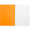 Cahier de notes Rhodia, 48 feuilles, DIN A4, 80g/m², certifié PEFC®, couverture souple, quadrillé, orange