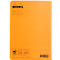 Cahier de notes Rhodia, 48 feuilles, DIN A5, 80g/m², certifié PEFC®, couverture souple, ligné, orange