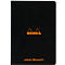 Cahier de notes Rhodia, 48 feuilles, DIN A5, 80g/m², certifié PEFC®, couverture souple, pointillé, noir