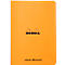 Cahier de notes Rhodia, 48 feuilles, DIN A5, 80g/m², certifié PEFC®, couverture souple, pointillés, orange