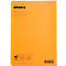 Cahier de notes Rhodia, 48 feuilles, DIN A5, 80g/m², certifié PEFC®, couverture souple, quadrillé, orange