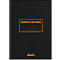 Cahier de notes Rhodia Composition Book, 80 feuilles, DIN A5, 80g/m², relié, ligné, avec marge, noir