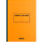Cahier de notes Rhodia Composition Book, 80 feuilles, DIN A5, 80g/m², relié, ligné, avec marge, orange
