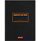 Cahier de notes Rhodia Composition Book, 80 feuilles, DIN B5, 80g/m², relié, ligné, avec marge, noir