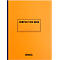 Cahier de notes Rhodia Composition Book, 80 feuilles, DIN B5, 80g/m², relié, ligné, avec marge, orange