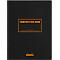 Cahier de notes Rhodia Composition Book, 80 feuilles, DIN B5, 80g/m², relié, quadrillé, noir