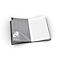Cahier Office Oxford, relié, format A4, 96 pages quadrillées, lot de 5, bleu