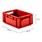 Caisse aux dimensions EURO EF 4170, sans couvercle, 15,7 l, rouge