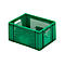 Caisse aux dimensions EURO, L 400 x l 300 mm, sans couvercle, capacité 16 l, vert