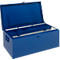 Caisse de transport, compartiment pour documents, compartiment amovible pour outils, L 830 x l 440 x H 340 mm, tôle d'acier, RAL 5010