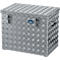 Caisse de transport, tôle d'aluminium à damier, avec sangles de maintien, 120 L
