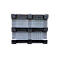 Caisse-palette Big Box 680 l, L 1200 x P 1000 x H 790 mm, fermée, gris argenté, 3 patins