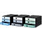 Caisson à tiroirs Styro Styroval Pro Color Flow, pour les formats jusqu'à C4, 3 tiroirs fermés, bleu/noir, dégradé de couleurs