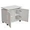 Caisson d'appoint SOLUS PLAY, mobile, 2 portes battantes, L 800 x P 500 x H 720 - 1080 mm, blanc
