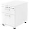 Caisson mobile, 1 tiroir, 1 tiroir-plumier, l. 428 x P 580 x H 590 mm, blanc/blanc