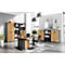 Caisson mobile 1333 Profi 2.0, 1 tiroir à ustensiles, 3 tiroirs, poignées en arc, L 420 x H 610 x P 490 mm, chêne Grandson/graphite