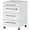 Caisson mobile Agenda, 4 tiroirs, L 420 x H 610 x P 490 mm, verrouillable, gris clair