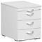 Caisson mobile ALICANTE, 3 tiroirs, l. 430 x P 600 x H 566 mm, gris clair