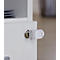 Caisson mobile, idéal pour le bureau à domicile, 2 tiroirs avec poignées, compartiment de rangement, verrouillage central, 2 clés d'inclinaison incluses, L 409 x P 459 x H 507 mm, blanc