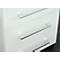 Caisson mobile MONTERIA, 3 tiroirs avec retour automatique, l. 400 x P 500 x H 550 mm, blanc